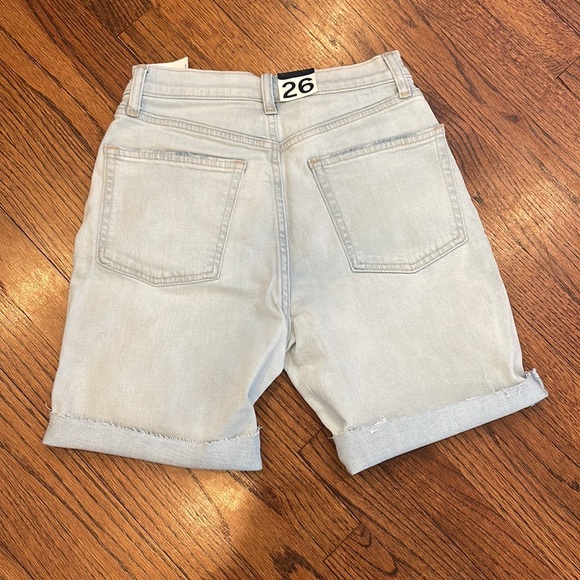 Gap Bermuda denim jean shorts relaxed light indigo wash 26 new - Picture 5 of 8
